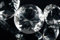 collection of pure shiny diamonds isolated
