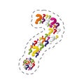 collection question mark image Royalty Free Stock Photo