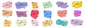 Collection of quote box frames and icons. Text in brackets. Blank template of quote remarks. Empty speech and quote bubbles of Royalty Free Stock Photo