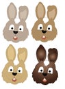 Collection rabbit heads