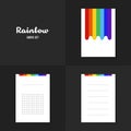 Collection Rainbow notebooks