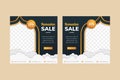 collection of Ramadan sale social media post template banners ad Royalty Free Stock Photo