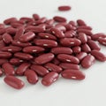 Red kidney beans on a white background. 3d render image. Royalty Free Stock Photo