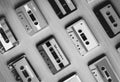 Collection of Retro Music Audio Cassette Tape 80s Royalty Free Stock Photo