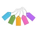 Collection of retro sale tags Royalty Free Stock Photo