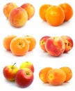 Collection of ripe fruit isolated
