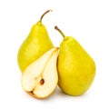 Collection ripe sweet pears Royalty Free Stock Photo