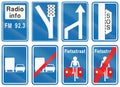 Collection of Road Signs Used in Belgium