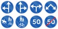 Collection of Road Signs Used in Denmark