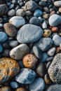 Assorted Rocks Scattered on the Ground. Royalty Free Stock Photo