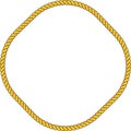 Collection of round outline decorative rope border frames