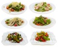 Collection of salads Royalty Free Stock Photo