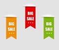 Collection of Sale, Banners, Labels, Tags, Tally Emblems, Cards, Flat design. Vector Royalty Free Stock Photo