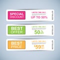 Collection sale banners vector design