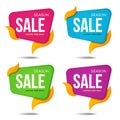 Collection of sale labels price tags banners stickers badges