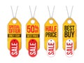 Collection of sale labels price tags banners stickers badges