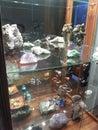 Collection of samples of minerals, stones and crafts made from them