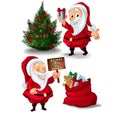 Collection of Santa Claus characters