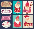 Collection with Santa Clauses