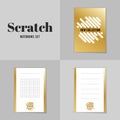 Collection scrath line notebooks