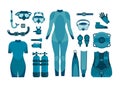 Collection of scuba diving.