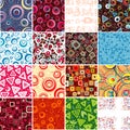 Collection seamless backgrounds.