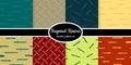 Collection of seamless pattern with Bayonet Knives