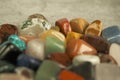 Collection of Semi Precious Gem Stones Royalty Free Stock Photo