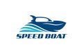 Speed Boat Logo Design Royalty Free Stock Photo