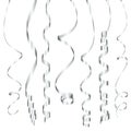 Set Of Seven Different Hanging Silver Streamers