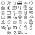 collection of shopping icons. Vector illustration decorative design Royalty Free Stock Photo