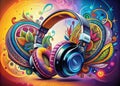 Unique Headphone Illustrations A Diverse Collection for Marketing Materials Website Graphics and Creative Projects Royalty Free Stock Photo