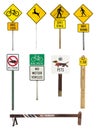 Collection of signs in a natural park