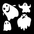 Flying halloween ghosts Royalty Free Stock Photo