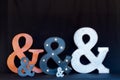 Collection of Ampersands Royalty Free Stock Photo
