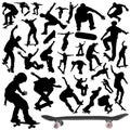 Collection of skateboard vector