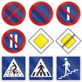Collection of Slovenian Regulatory Road Signs