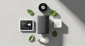 A collection of smart home devices Royalty Free Stock Photo