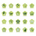 Collection of soccer icons. Vector illustration decorative design Royalty Free Stock Photo