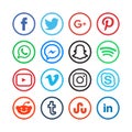 Collection of social media icons