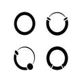 Septum Ring Solid Icons Collection Royalty Free Stock Photo
