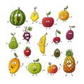 Collection Of Some Different Cartoon Fruits