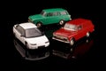 Collection of 3 soviet die-cast model cars