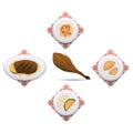 collection of spanish food. Vector illustration decorative design
