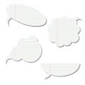 Collection of speech bubbles