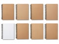 Collection of spiral notebooks Royalty Free Stock Photo