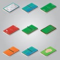 collection of sport fields. Vector illustration decorative design Royalty Free Stock Photo