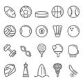 Collection of sport icons. Vector illustration decorative design Royalty Free Stock Photo