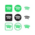 Spotify social media icons