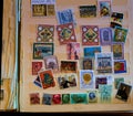 Collection of stamps to be sorted